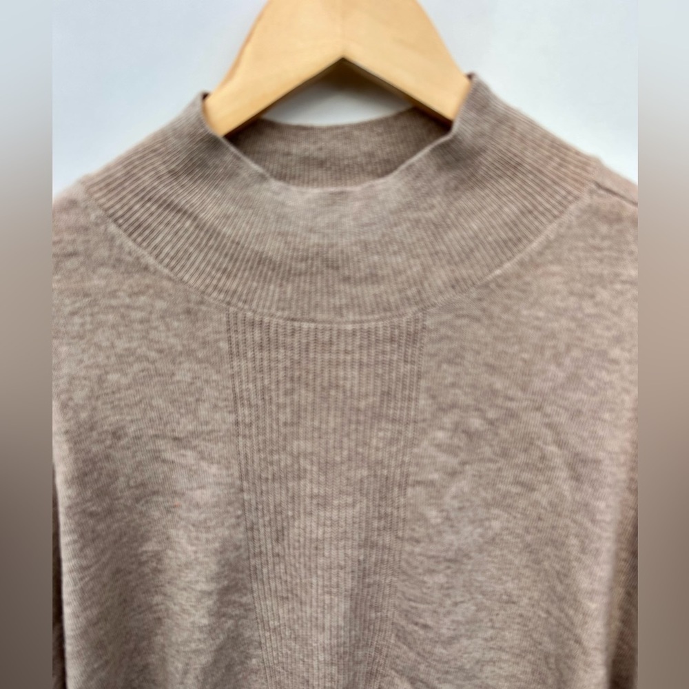 ATM Anthony Thomas Melillo cashmere Wool wide sleeve Mock Neck Sweater - Picture 5 of 8